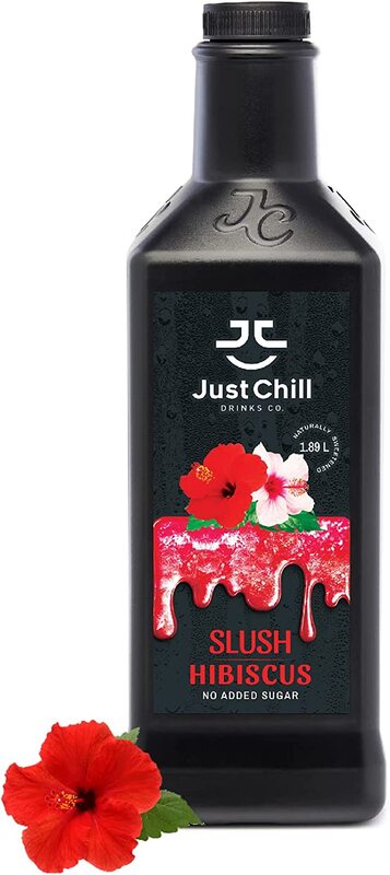 Just Chill Drink Co. Hibiscus Slush, Made From 100% Real Fruit Extract, 1.89 Litre